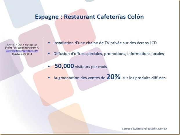 ESPAGNE : Restaurant cafeterias colon