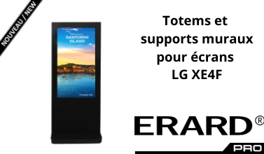 Erard Pro présente son nouveau totem pour LG XE4F