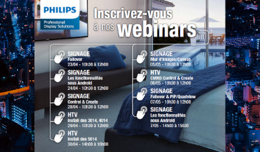 Participez aux webinars proposés par Philips PDS