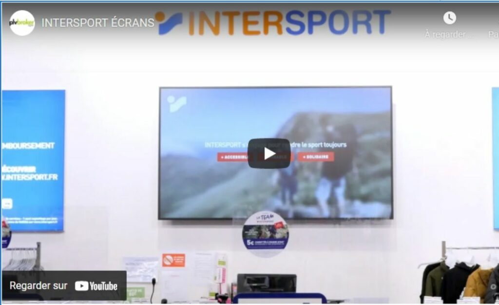 PLV Broker digitalise Intersport