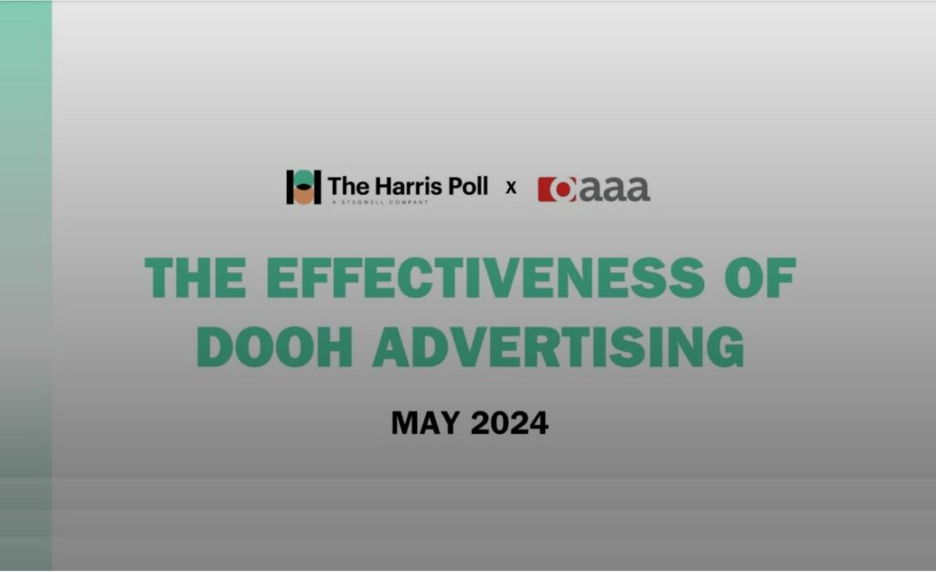 OAAA The effectiveness of DOOH 2024
