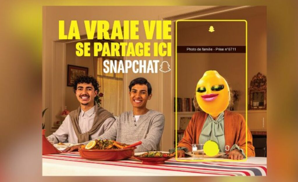 Snapchat s'affiche sur les écrans en gare et dans le métro