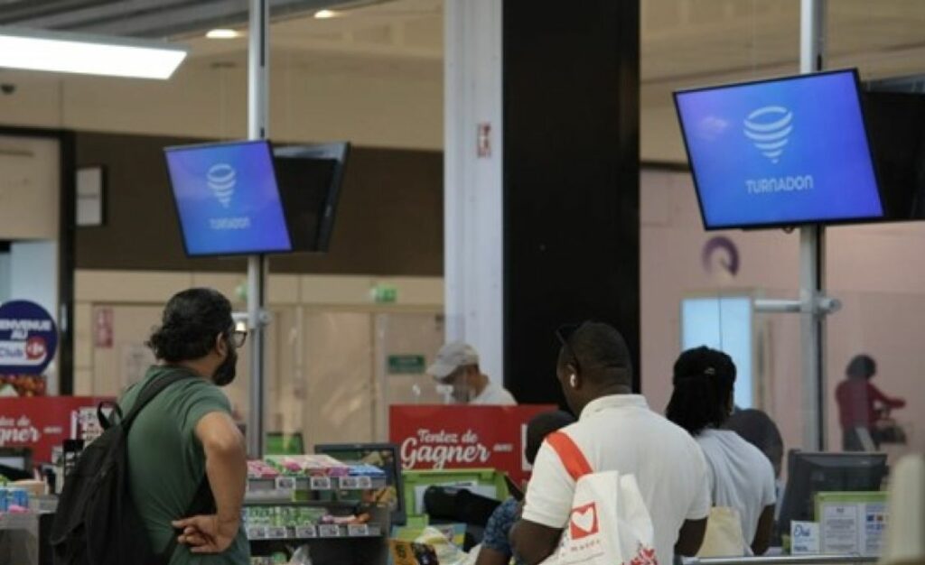 écrans Turnadon en caisse